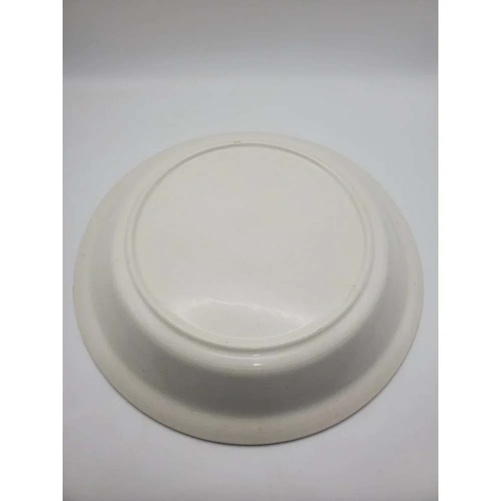 Vintage 1970s Strawberry Pie Recipe Ceramic Baking Dish 10.5
